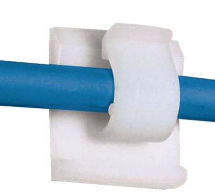 Klæbende ledningsklemme, nylon