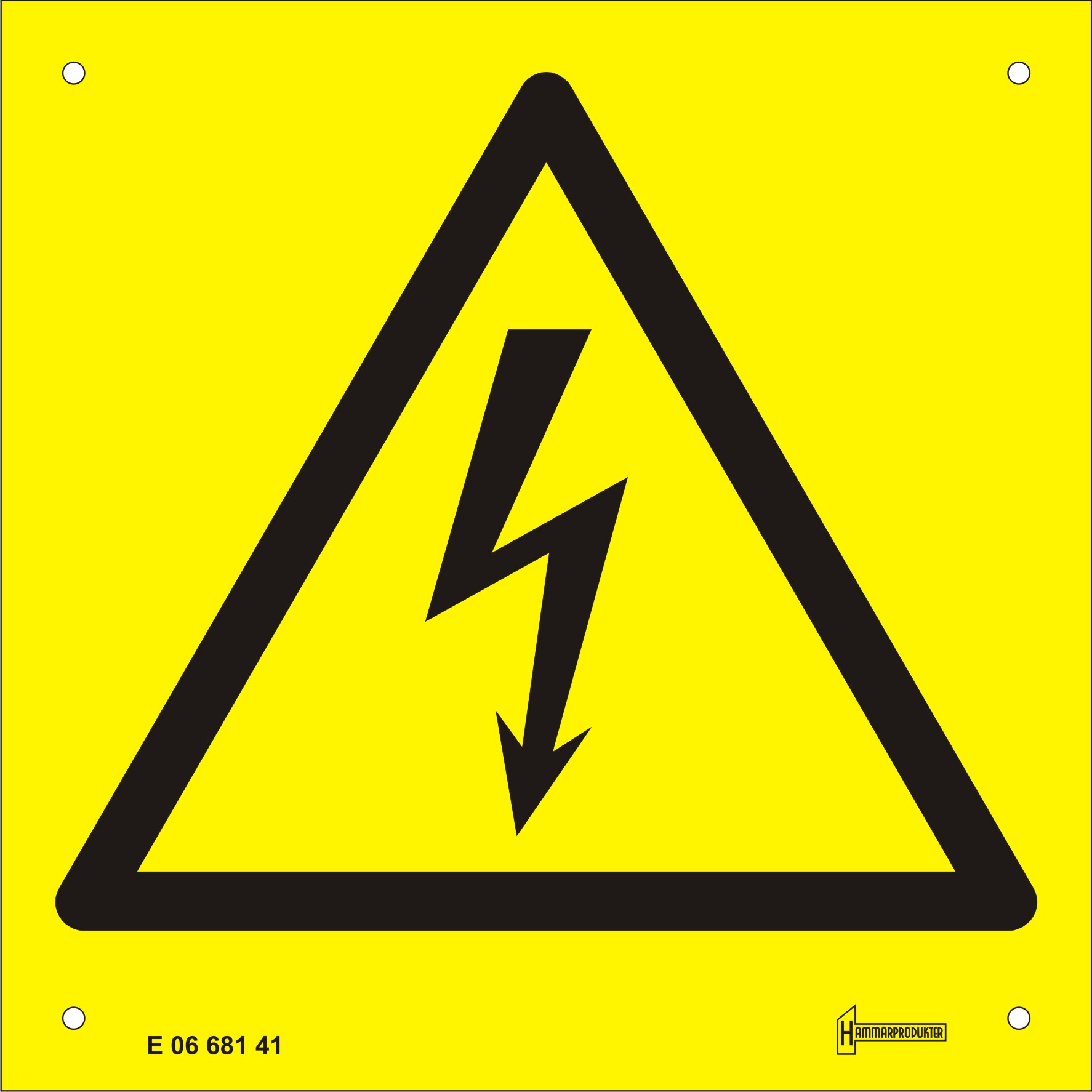 Sign symbol  Danger Electric
