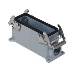 Connector surface mounting housings with 2 lever