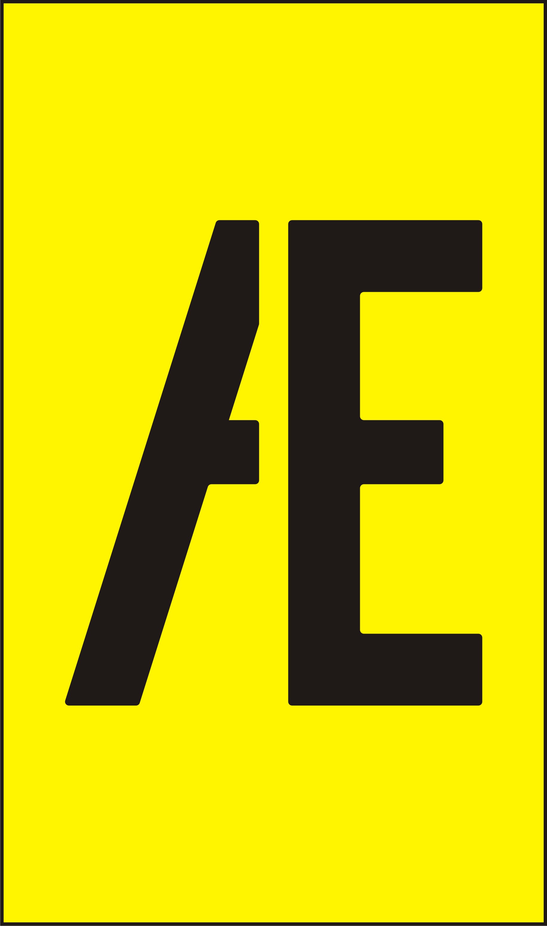 Marking system H10 Yellow Letter: Æ