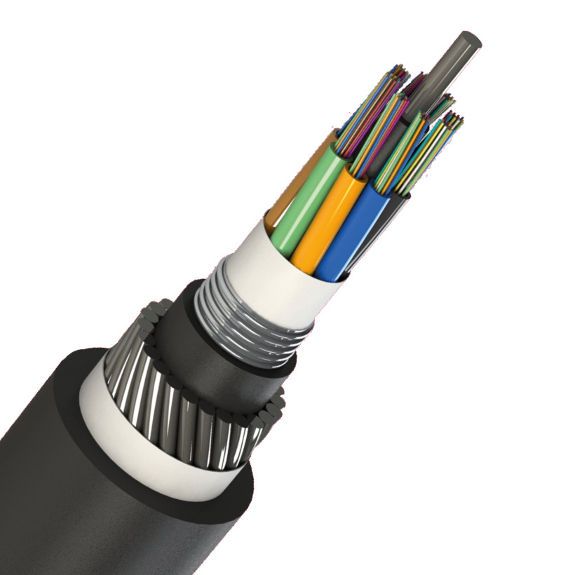 HFiberCORE® Single armored AL-tape shallow water cable 250um, 96  8x12